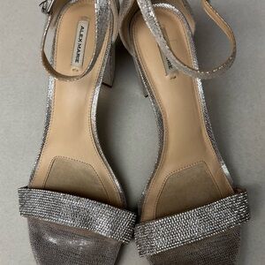 Alex Marie Shimmering Silver Heels